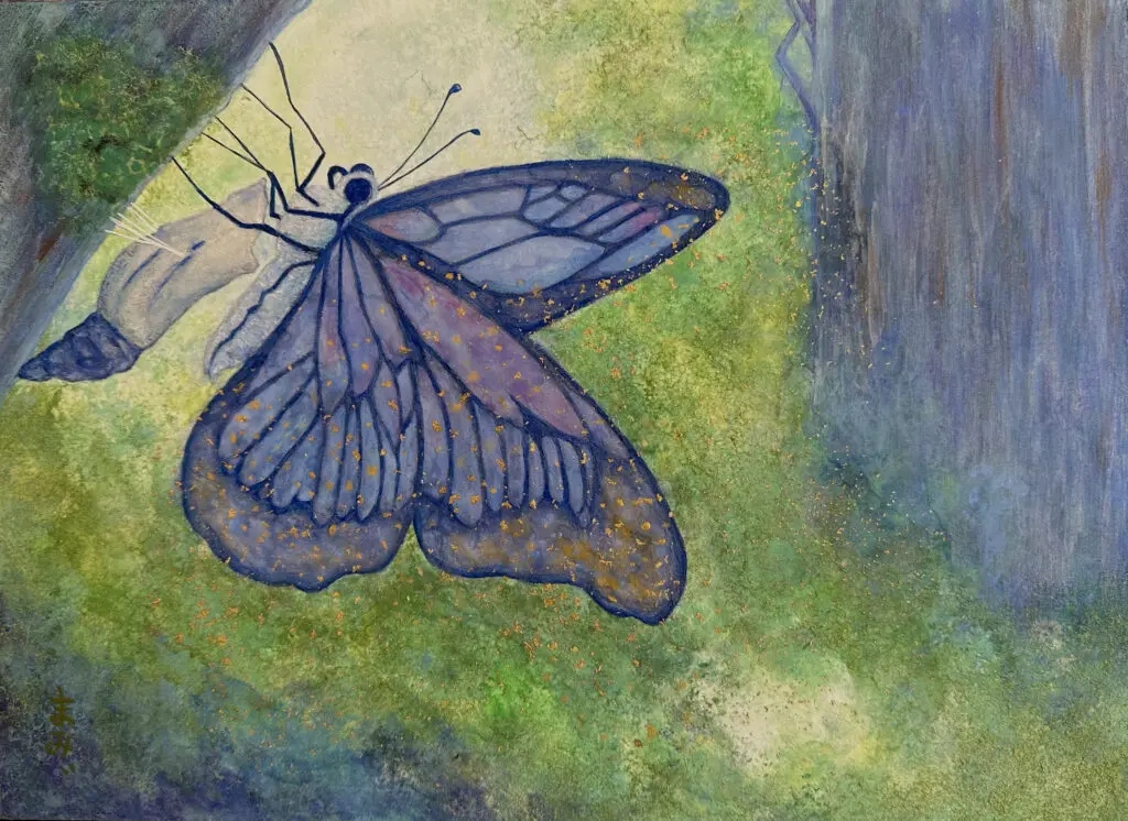 蝶の羽で描かれた絵画 蝶の羽の絵、シュライパー フレーム、アフリカ - Etsy 日本